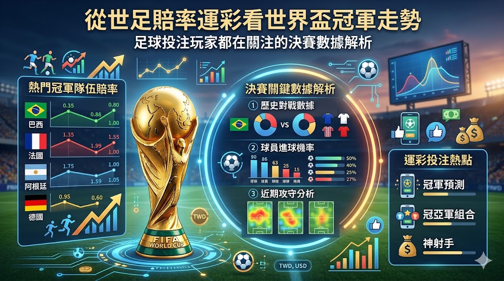 從世足賠率運彩看世界盃冠軍走勢